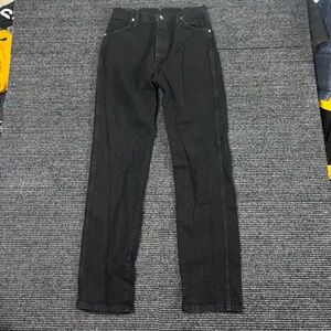 Vintage Wrangler Jeans Women’s Black 13x34 Fit 31x34 Black Denim Cowboy Cut 90s